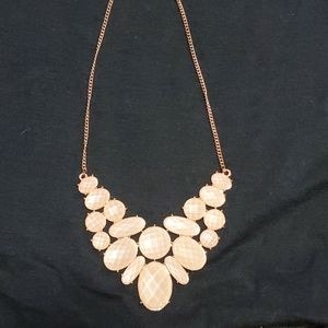 White Statement Necklace